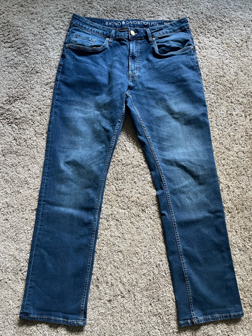 Buffalo David Bitton Men's Dark Blue Straight Jeans